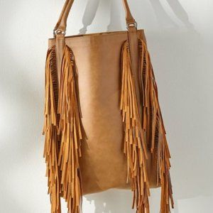 Urban Originals Fringe Purse Saddle Color